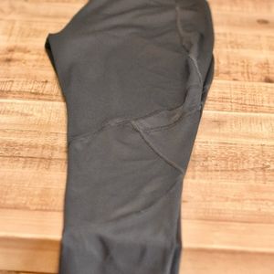 Black Cropped Workout Pants